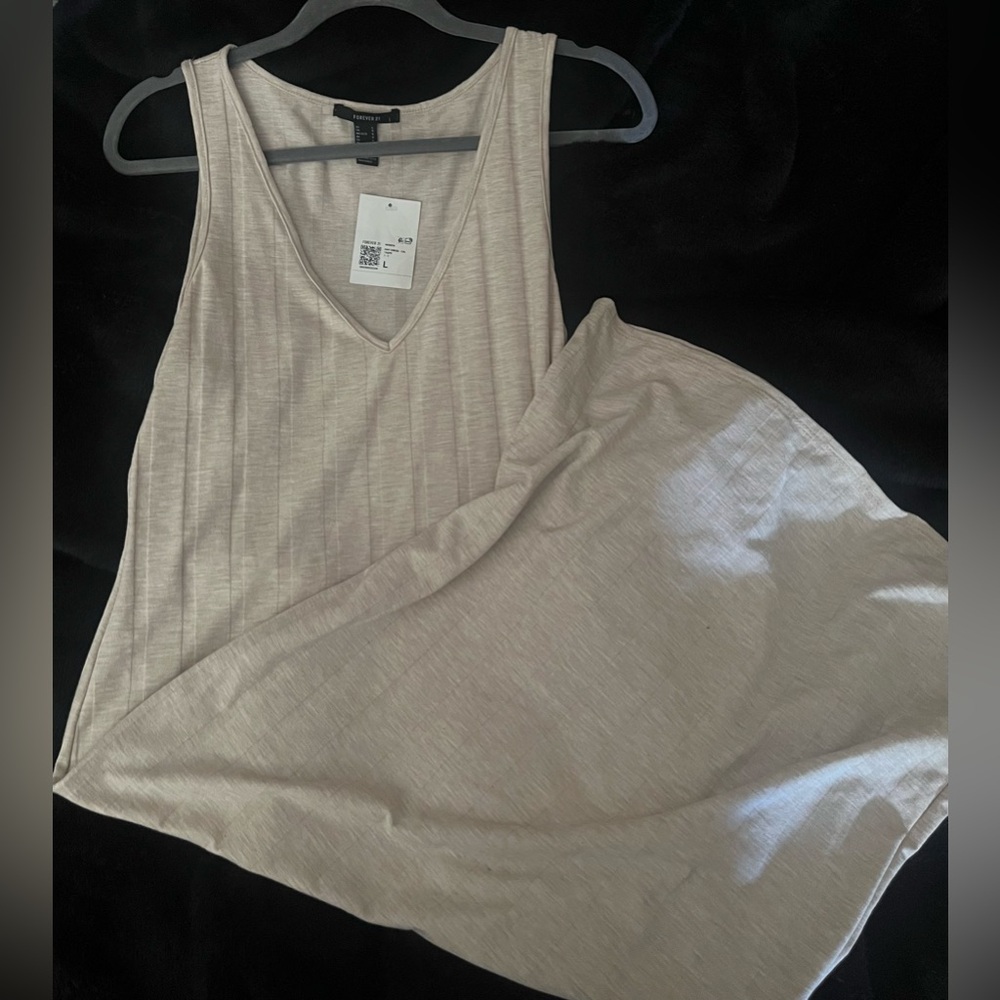 Forever 21 knit dress taupe